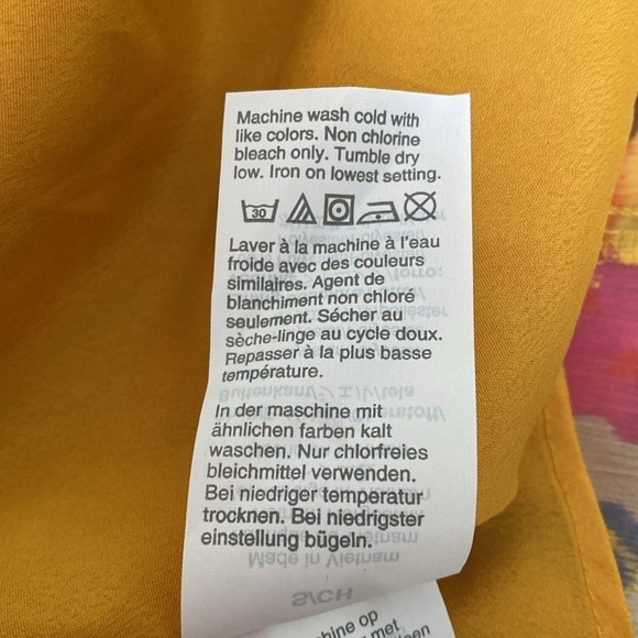 J Crew floral ruffle short sleeve too S NWT - Picture 7 of 7